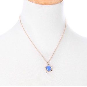 Blue turtle necklace